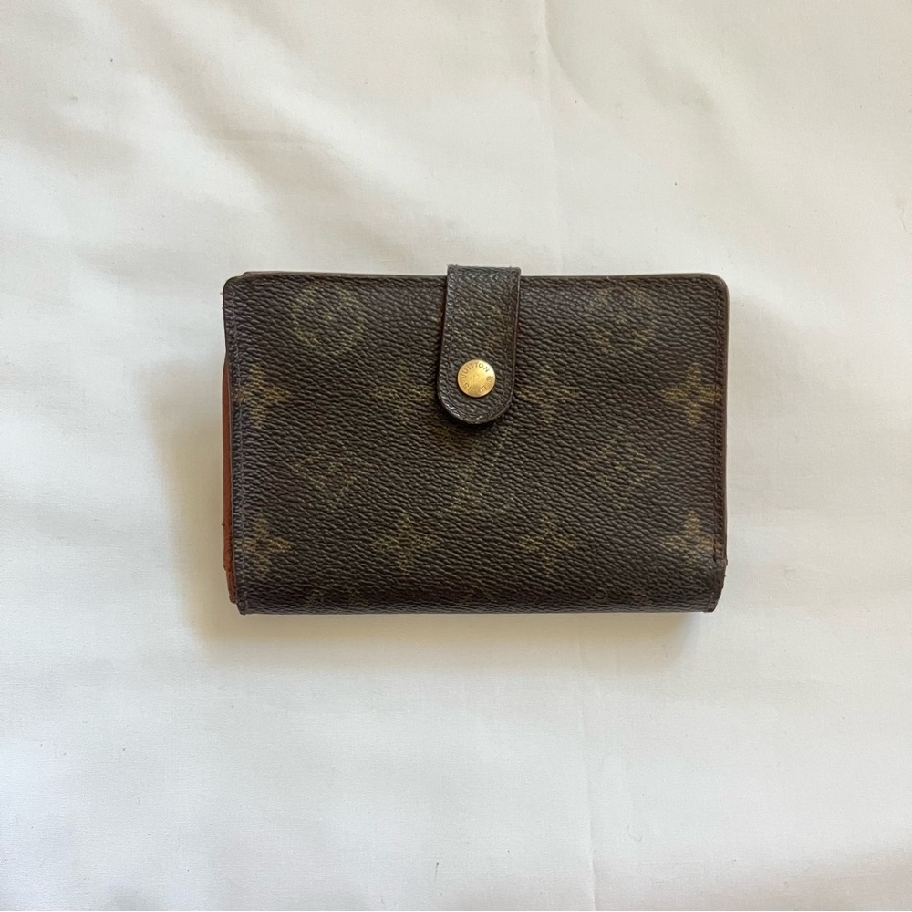 Louis Vuitton Brown Monogram Kisslock Wallet